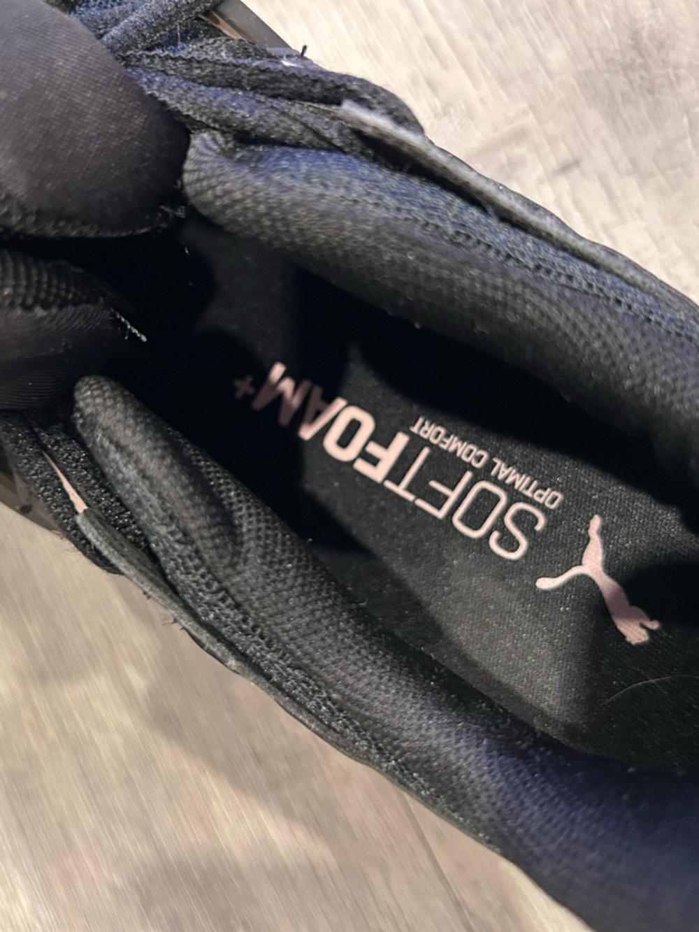 Puma Black and Pink SoftFoam+ Athletic Sneakers - Picture 5 of 6